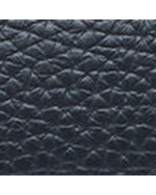 Coccinelle Blue Grainy Leather Card Holder Tassel Small