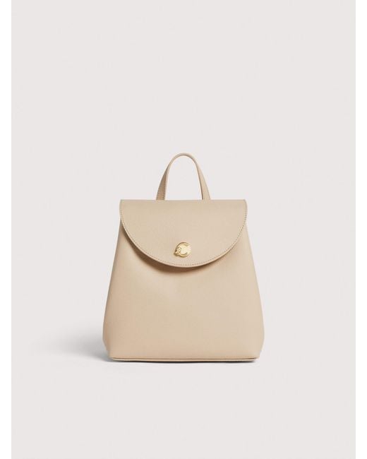 Coccinelle Natural Grained Leather Backpack Nikla Mini