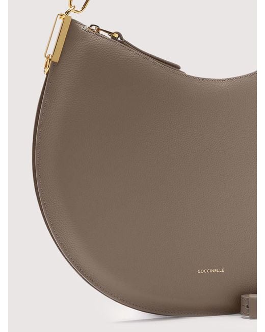 Coccinelle Brown <P>Double Leather Shoulder Bag</P> Sunup Large