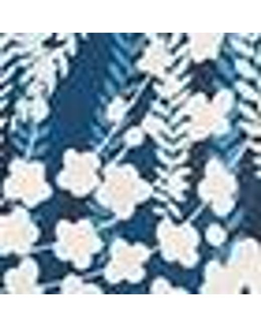 Coccinelle Blue Silk Foulard Algae