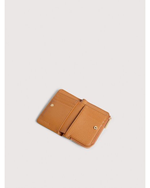 Coccinelle Multicolor Small Grained Leather Wallet Metallic Small