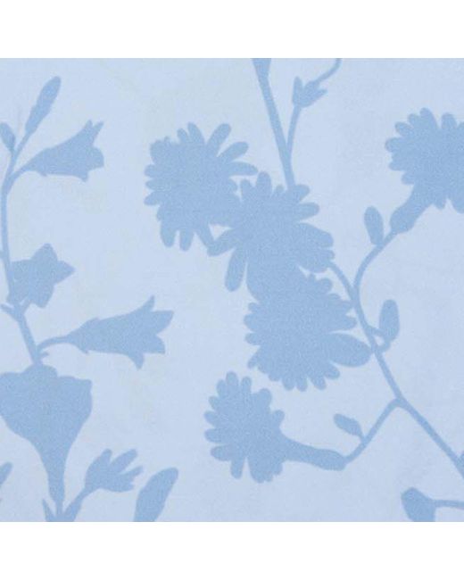 Coccinelle Blue Silk Foulard Shadow Print