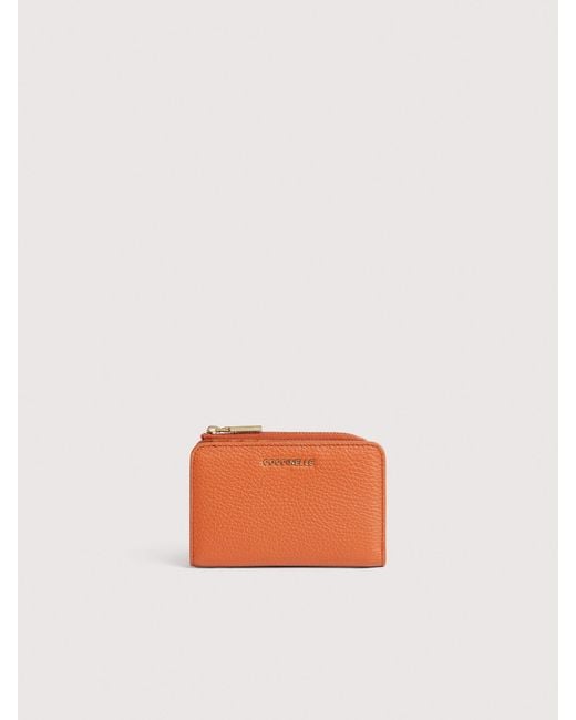 Coccinelle Multicolor Small Grained Leather Wallet Metallic Small