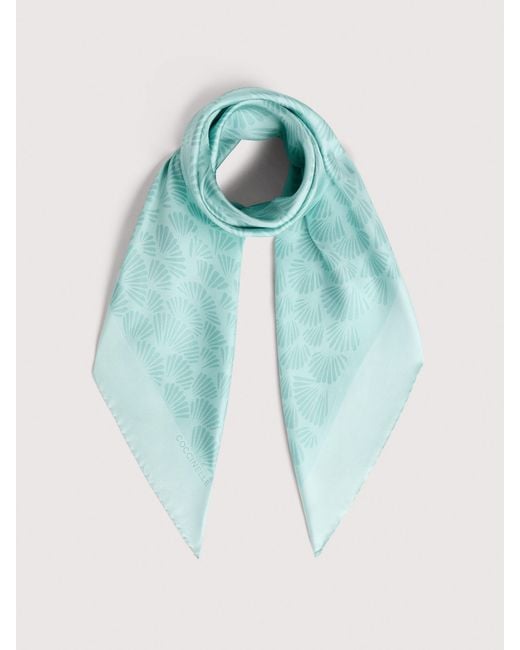 Coccinelle Blue Silk Foulard Shell