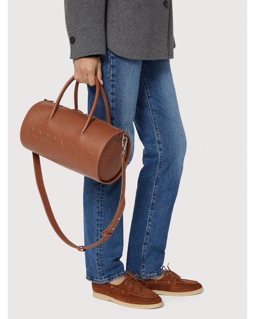 Coccinelle Black Grained Leather Handbag Myrtha Large