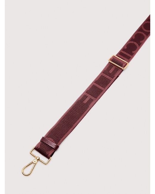 Coccinelle Red Fabric Shoulder Strap Logo