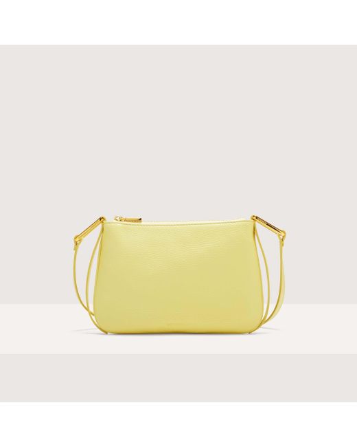 Coccinelle Yellow Grained Leather Minibag Magie Small