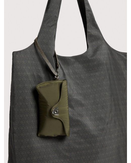Coccinelle Black Monogram Nylon And Nylon Tote Bag Smart To Go Beat Medium