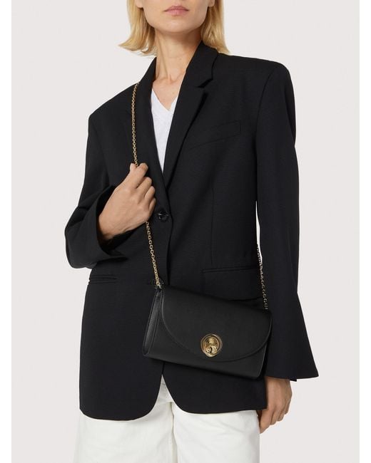 Coccinelle Black Clutch Aus Glattleder Nikla Small