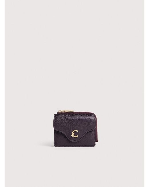 Coccinelle Multicolor Grained Leather Card Holder C-Me
