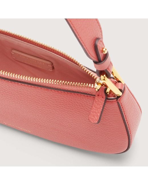 Coccinelle Pink Grained Leather Minibag Merveille