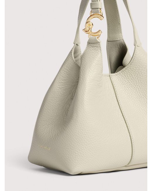 Coccinelle Natural Grained Leather Handbag C-Easy Small
