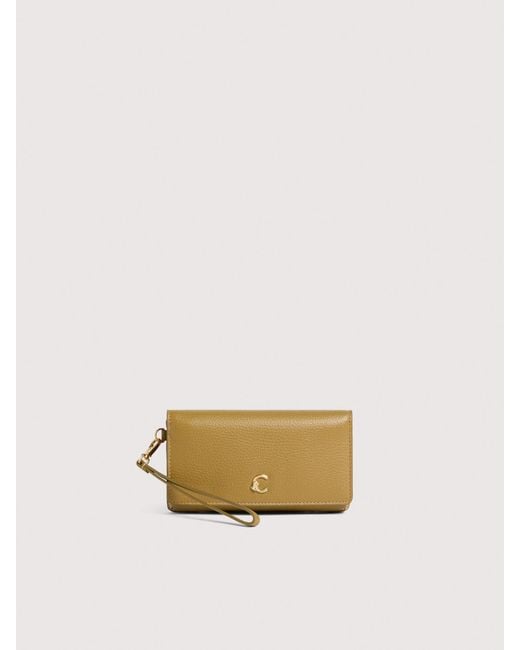 Coccinelle Natural Grained Leather Pouch C-Me Small