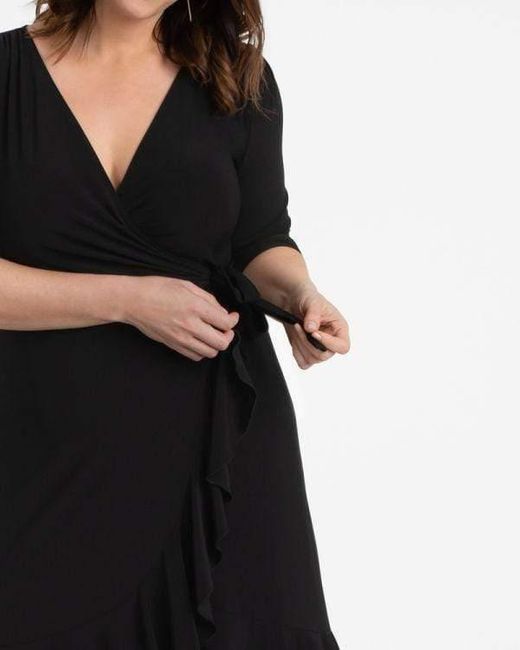 kiyonna whimsy wrap dress