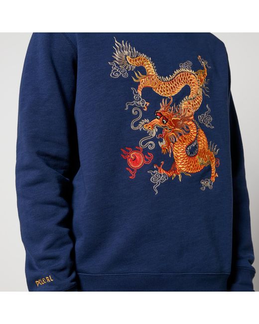 Polo Ralph Lauren Blue Lunar New Year Dragon Cotton-Blend Sweatshirt for men