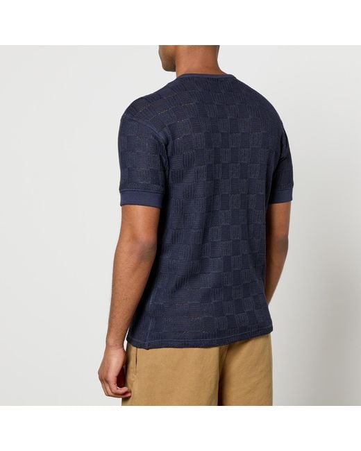 sunflower Blue Gym Linen And Cotton-Blend T-Shirt for men
