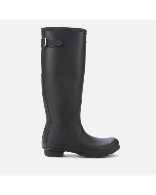 hunter black adjustable boots