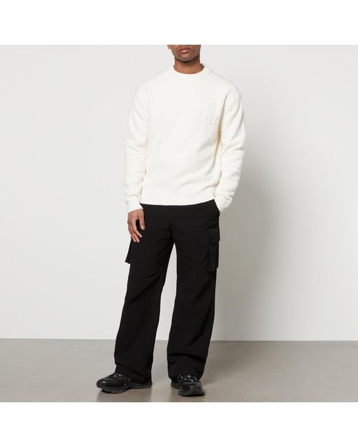 Axel Arigato White Radar Cotton-Blend Knit Sweatshirt for men