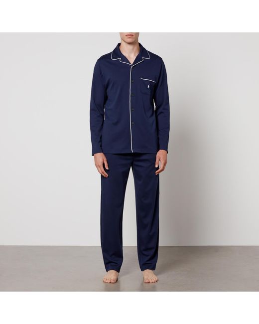 Polo Ralph Lauren Blue Cotton-jersey Pyjama Set for men