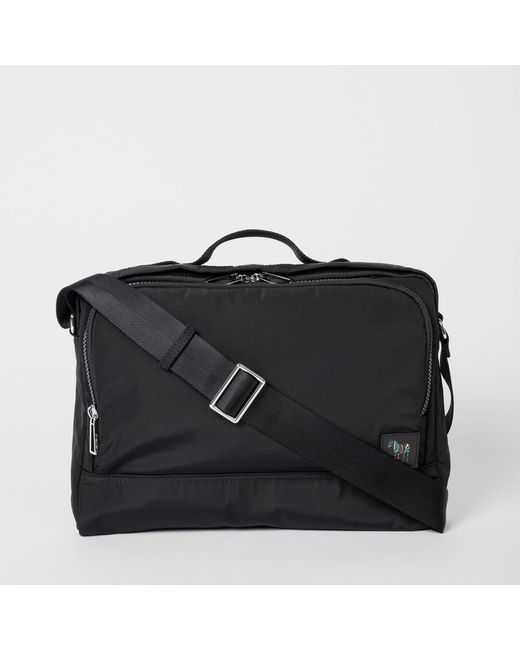 PS by Paul Smith Zebra Nylon Messenger Bag in Black for Men Lyst