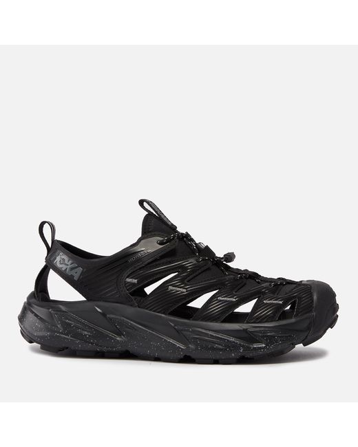 Hoka One One Black Hopara Faux Leather Trainers for men