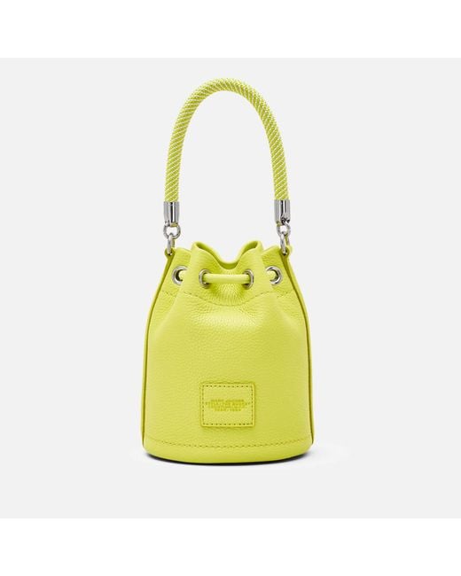 Marc Jacobs Yellow The Mini Leather Bucket Bag
