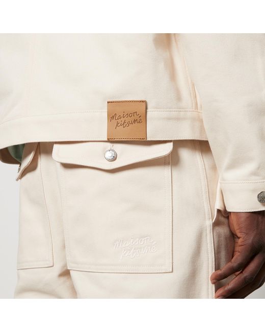 Maison Kitsuné Natural Workwear Denim Jacket for men