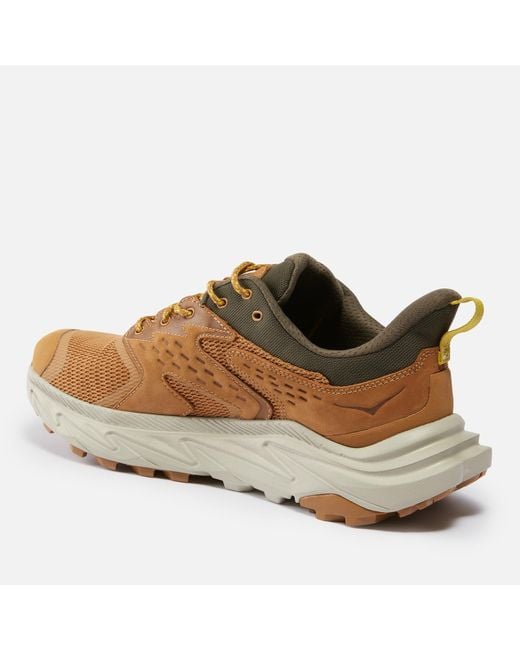 Hoka One One Brown Anacapa 2 Gore-Tex And Suede Trainers for men