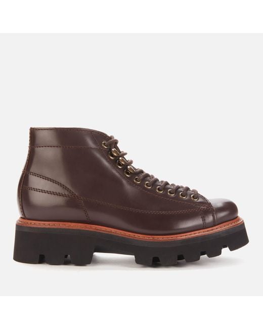 Grenson Annie Leather Monkey Boots in Brown | Lyst UK