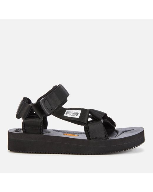 Suicoke Black Depa-v2 Nylon Sandals