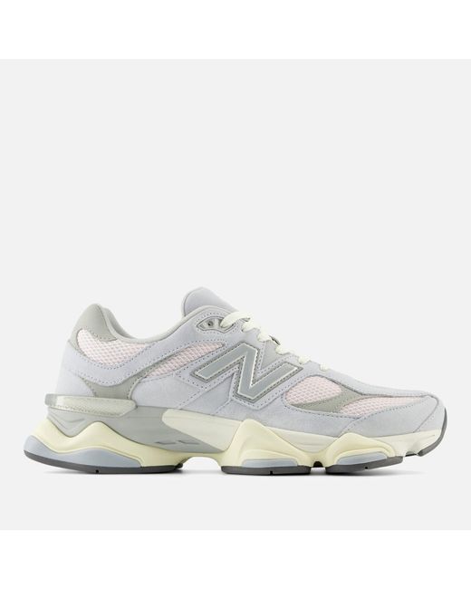 New Balance Gray Suede And Mesh 9060 Trainers
