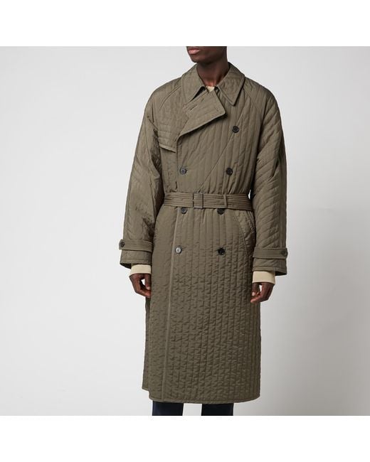 KENZO Multicolor Quilted Trench Coat for men