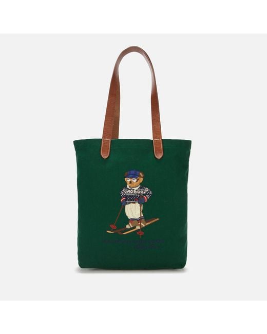 Polo Ralph Lauren Green Polo Bear Shopper Bag for men