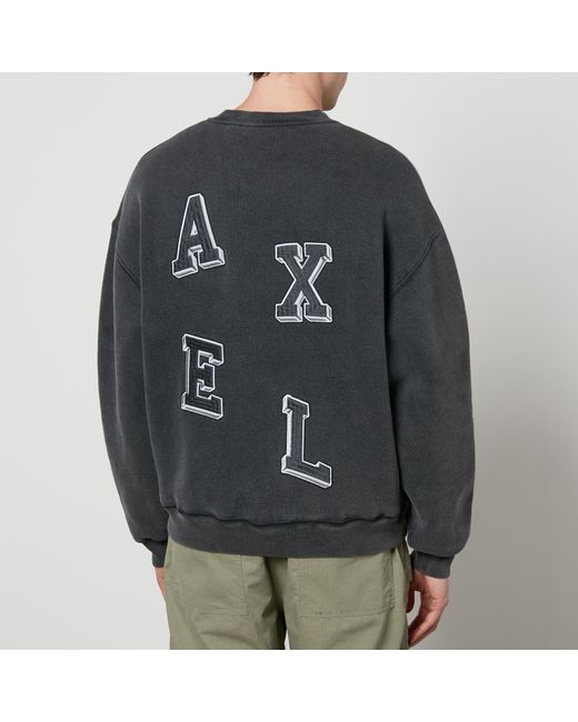 Axel Arigato Gray Typo Cotton-Jersey Sweatshirt for men