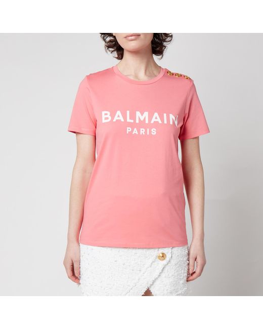 balmain pink shirt