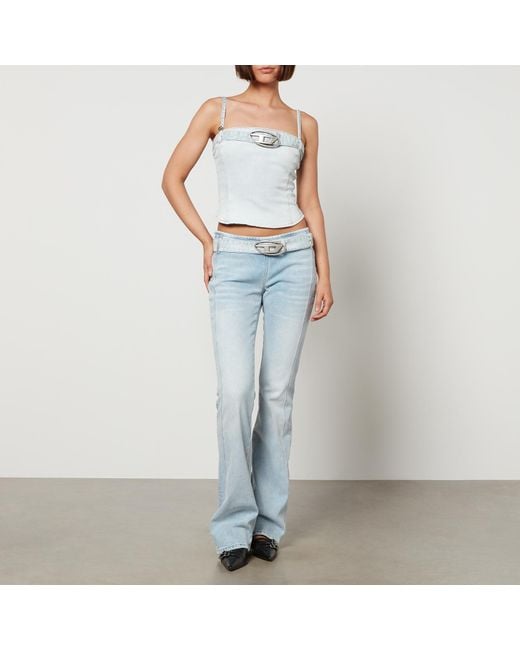DIESEL Blue D-Ebbybelt-S Denim Bootcut Jeans