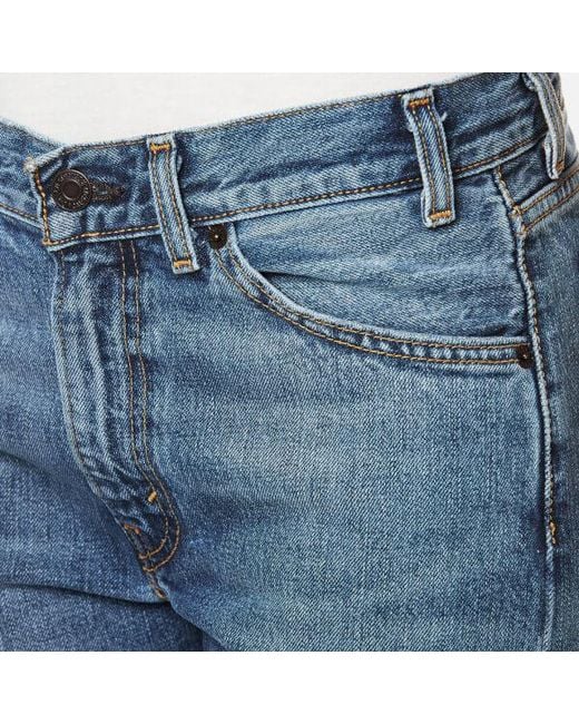 Levi s Women s Orange Tab 505 C Cropped Jeans in Blue Lyst