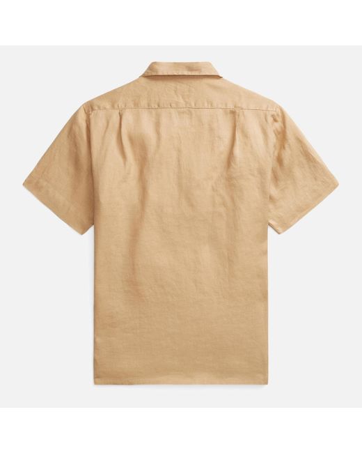 Polo Ralph Lauren Natural Logo Linen Shirt for men