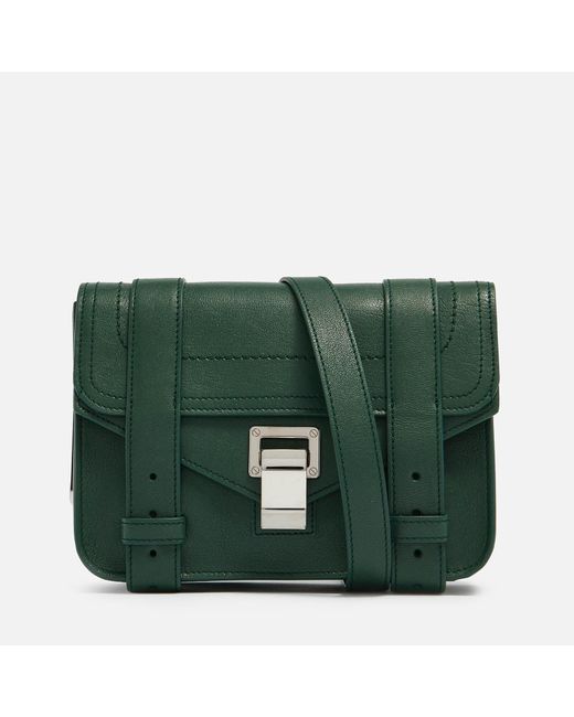 Proenza Schouler Green Mini Ps1 Leather Bag