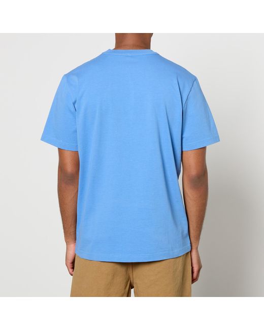 sunflower Blue Master Logo-Print Organic Cotton-Jersey T-Shirt for men