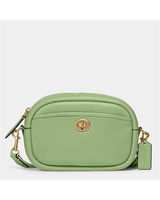 COACH Camera Bag With Webbing Strap in Green | Lyst Australia