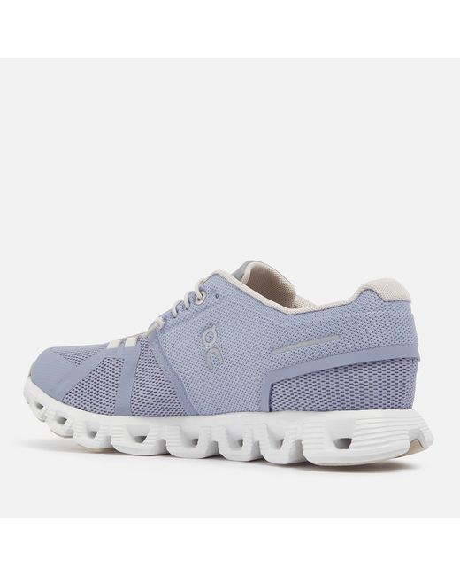 On Shoes Blue Cloud 5 Mesh Trainers