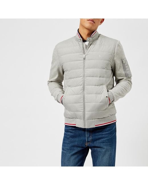 Polo Ralph Lauren Gray Hybrid Quilted Jacket for men