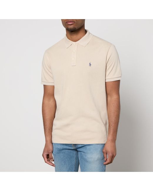 Polo Ralph Lauren Natural Spa Cotton-Terry Polo Shirt for men
