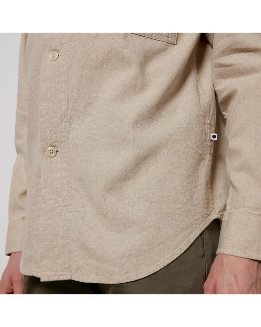 NN07 Natural Adwin Linen And Cotton-Blend Shirt for men