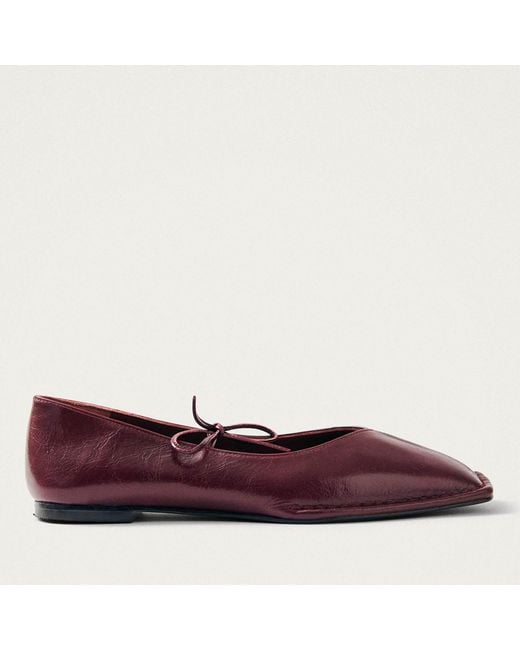 Alohas Red Sway Patent Leather Ballet Flats