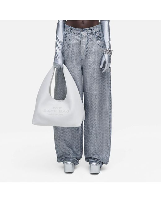 Marc Jacobs White The Sack Leather Sack Bag