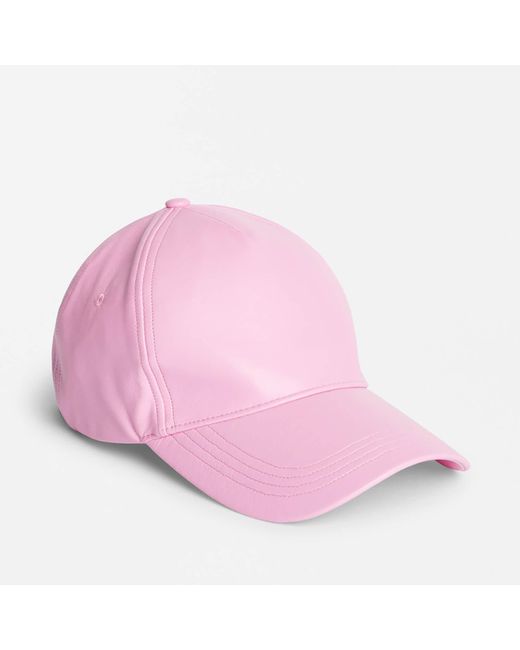 Stand Studio Pink Connie Faux Leather Baseball Cap