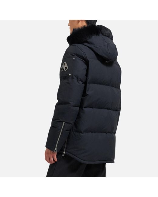Moose Knuckles Black 3Q Cotton-Blend Shell Jacket for men