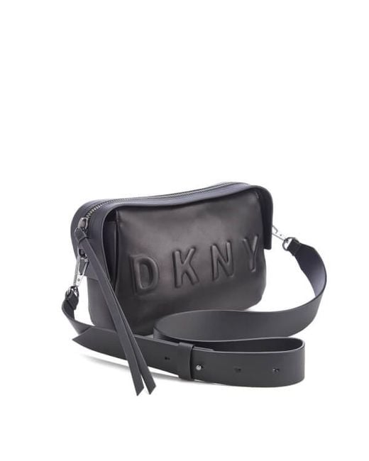 Dkny Women's Debossed Logo Cross Body Bag in Black Lyst
